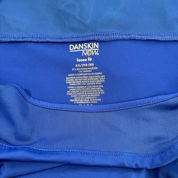 Danskin Royal Blue Short Sleeve Top - Picture 2 of 3